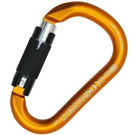Kong Usa 110 mm Length, 22.5 mm Gate Opening, Aluminum Alloy, Orange/Polished/Black 787MM0OPNKK